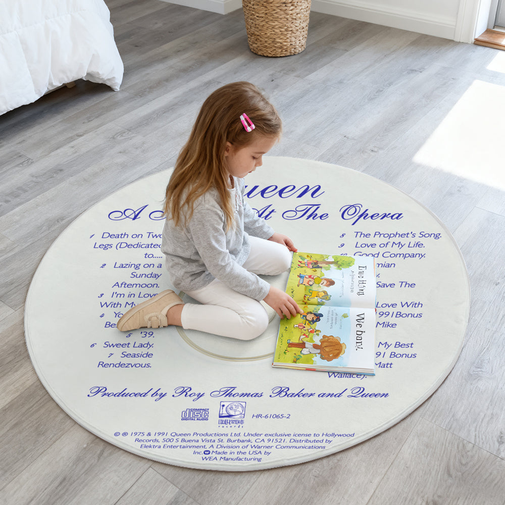 Queen – A Night At The Opera Album Music CD Round Rug