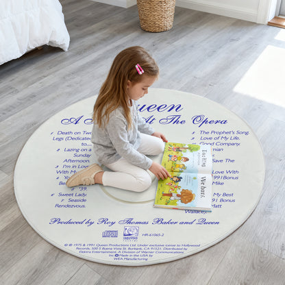 Queen – A Night At The Opera Album Music CD Round Rug