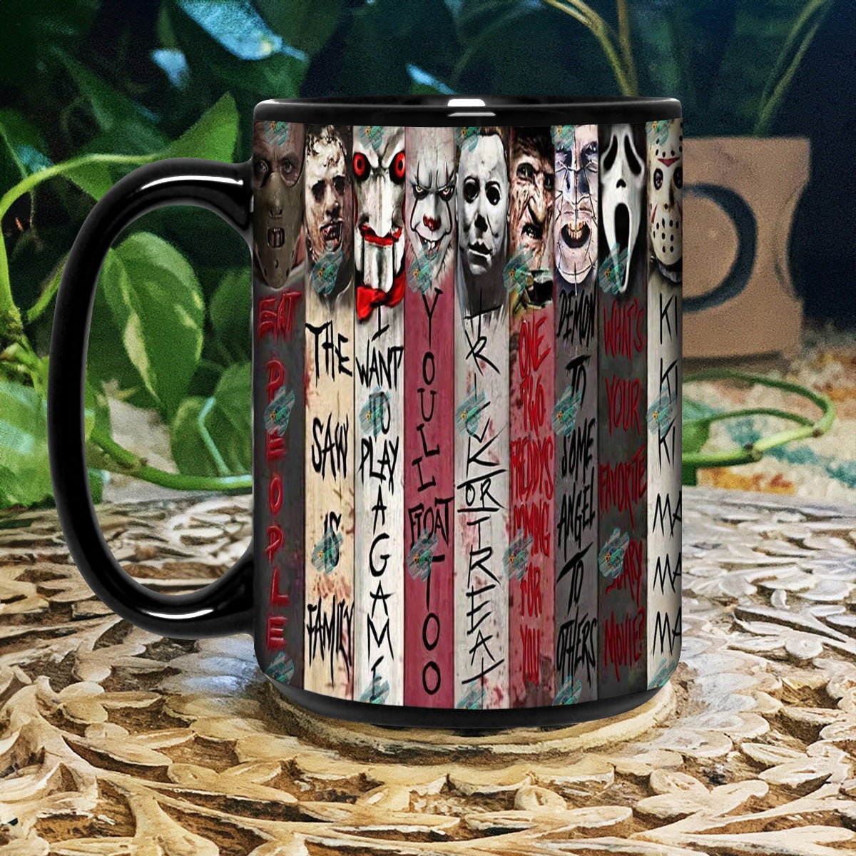 Halloween Horror Character Movies Nostalgic Black Mug