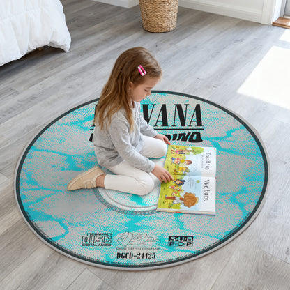 Nirvana - Nevermind Album Music CD Round Rug