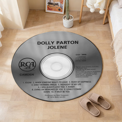 Jolene - Dolly Parton Album Music CD Round Rug
