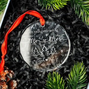 ornament!round-ornament!glass!printway!our-first-christmas-as-mr-&-mrs