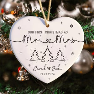 ornament!ceramic!heart!printway!our-first-christmas-as-mr-&-mrs