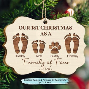 ornament!wood!medallion-first-christmas-family-footprints