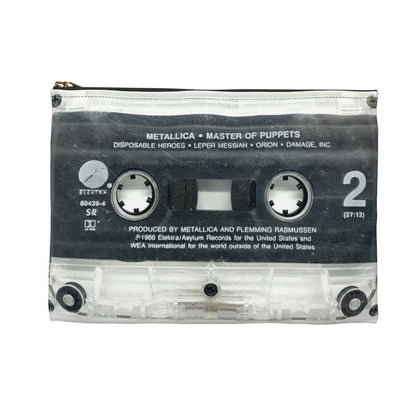 Metallica Master of Puppets Cassette Premium Zipper Pouch