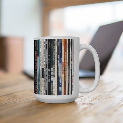 Bruce Springsteen Vinyl Albums White Mug