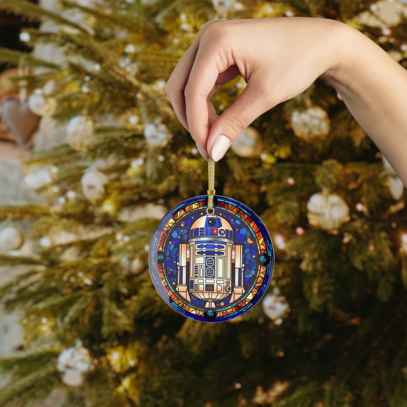 Star Wars R2-D2 Glass Ornament