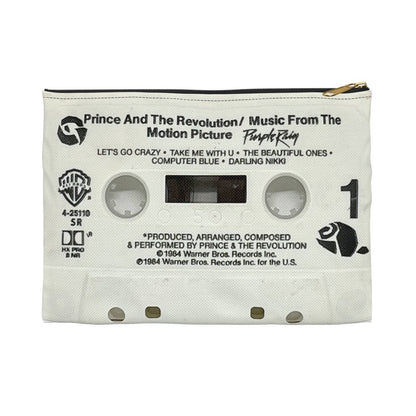 Prince Purple Rain Cassette Premium Zipper Pouch
