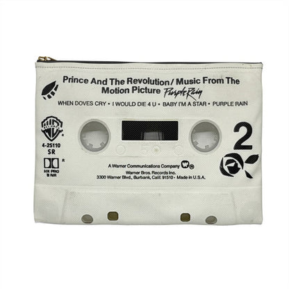 Prince Purple Rain Cassette Premium Zipper Pouch