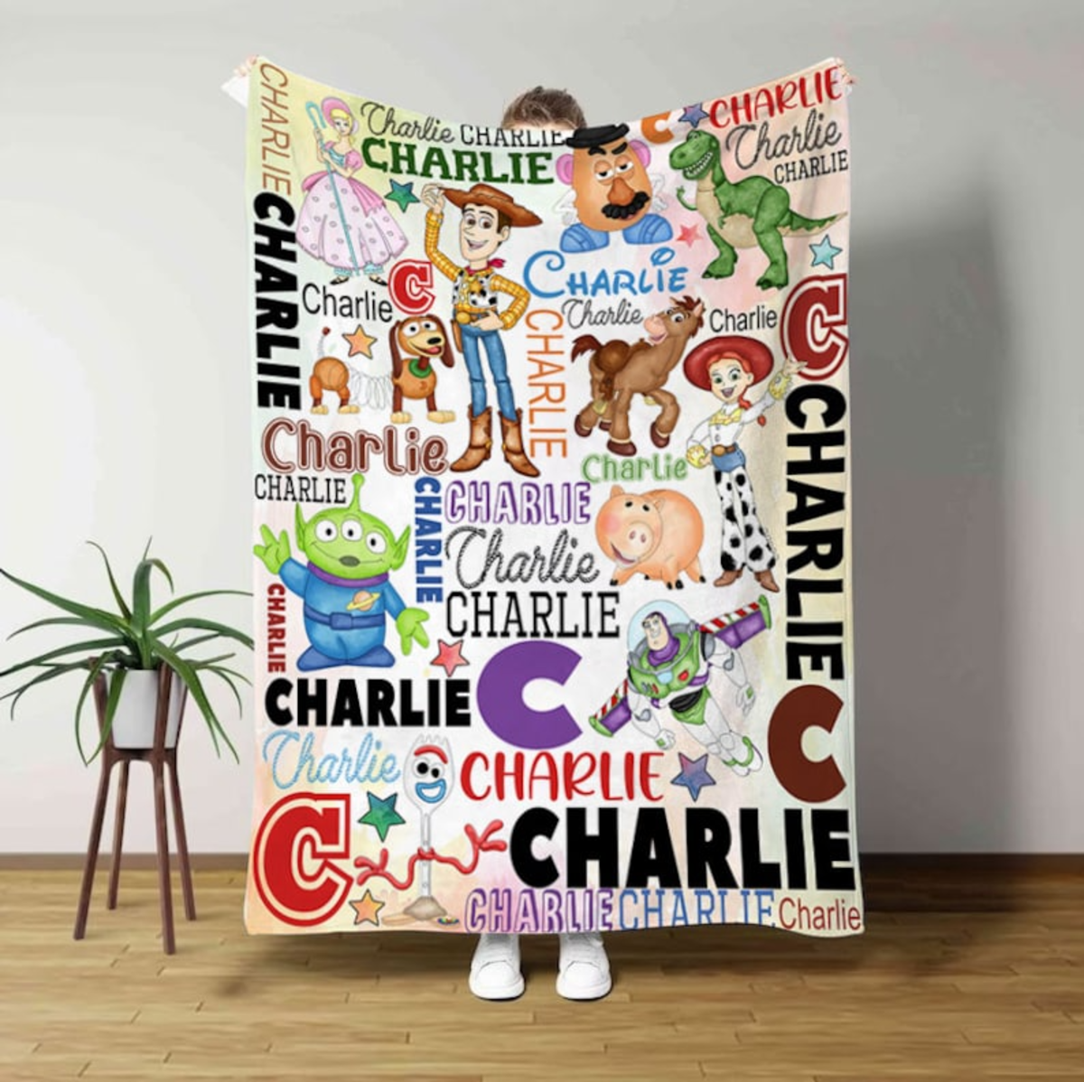 Personalized Disney Toy Story Blanket