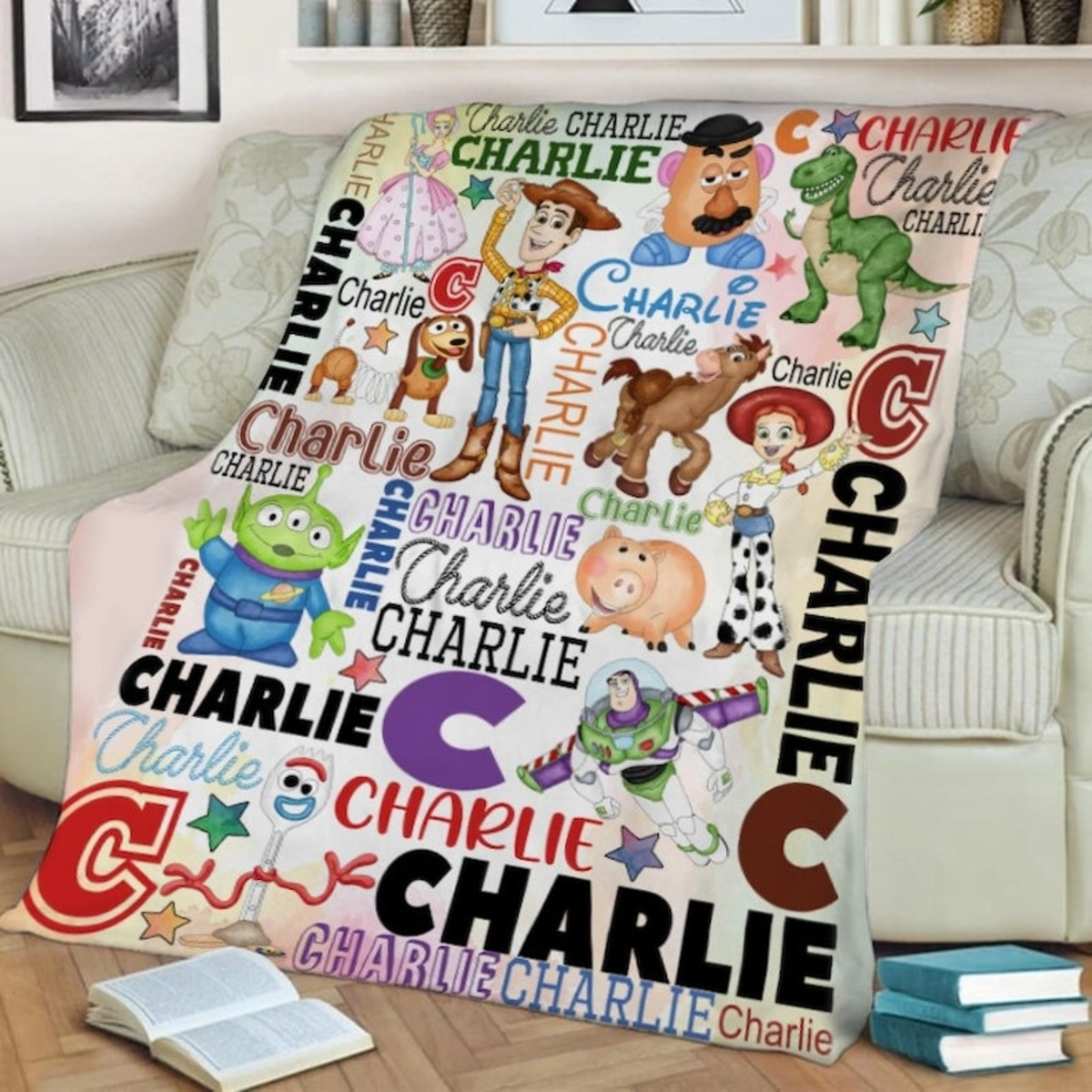 Personalized Disney Toy Story Blanket