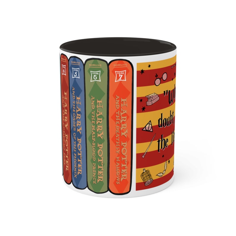 HP Series Books Spines Accent Mug