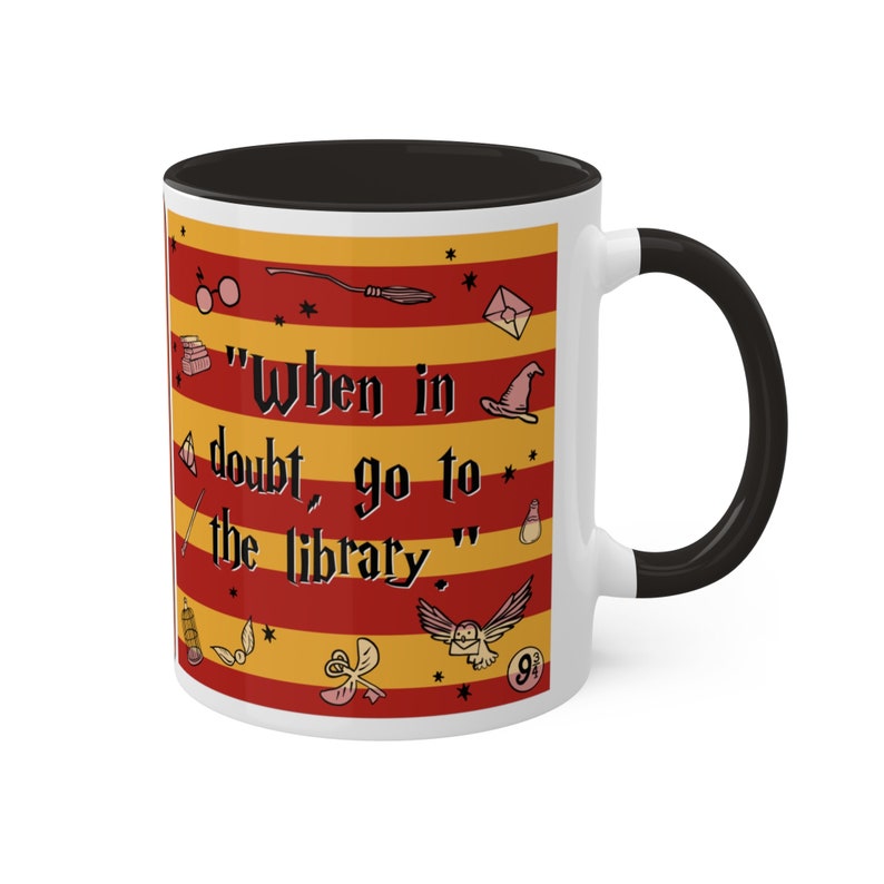 HP Series Books Spines Accent Mug