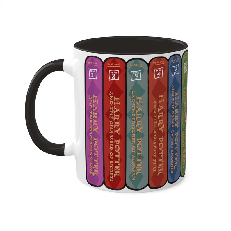 HP Series Books Spines Accent Mug