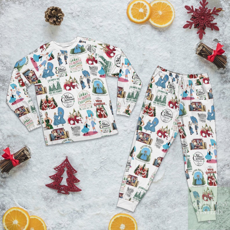 White Christmas Pajamas Set Family Matching Pajamas Set