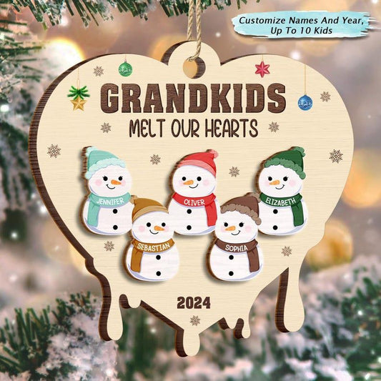 ornament!wood!snowman-grandkids-melt-my-heart