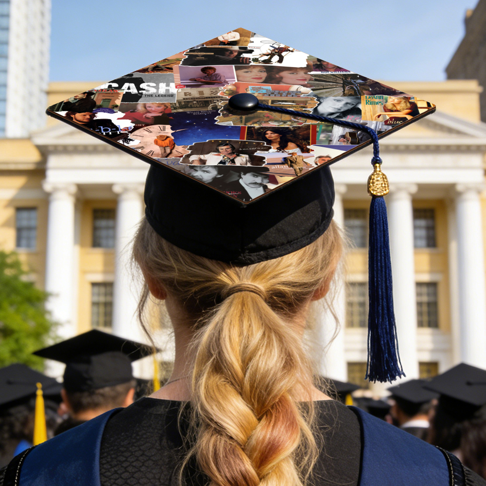 Custom Graduation Cap Album Cover Topper