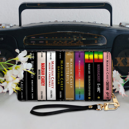Mariah Carey Albums Cassette Vintage Leather Long Wallet