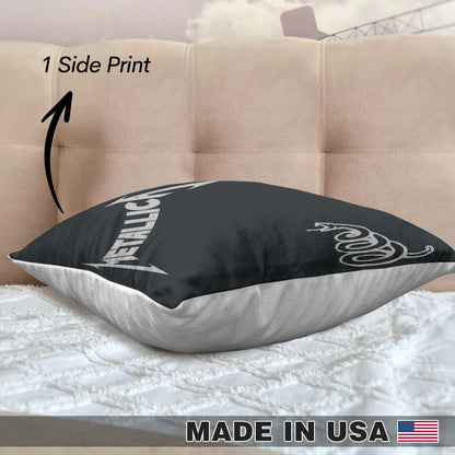 Metallica self-title Album Cover Canvas Pillow (Insert Included)