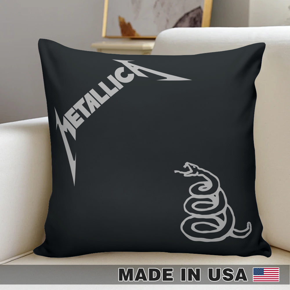 Metallica self-title Album Cover Canvas Pillow (Insert Included)