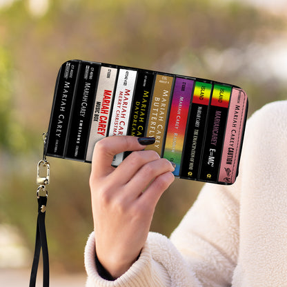 Mariah Carey Albums Cassette Vintage Leather Long Wallet