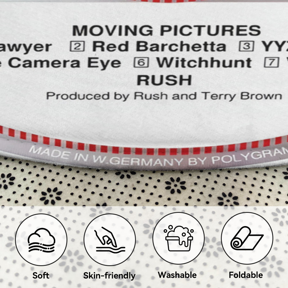 Rush - Moving Pictures Album Music CD Round Rug