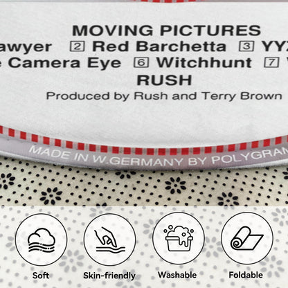 Rush - Moving Pictures Album Music CD Round Rug