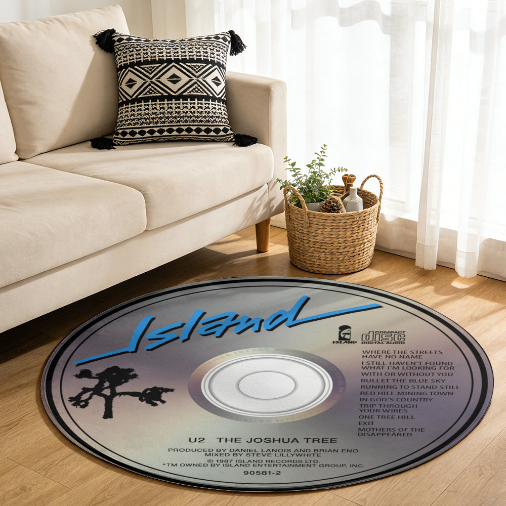 U2 – The Joshua Tree Album Music CD Round Rug