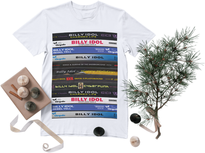 Billy Idol Albums Cassette Retro Collection Premium Unisex T-Shirt