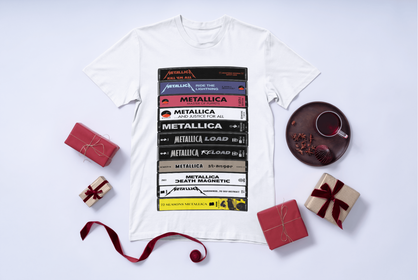 Metallica 11 Albums Cassette Retro Collection Premium Unisex T-Shirt