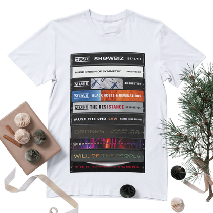 Muse Albums Cassette Retro Collection Premium Unisex T-Shirt