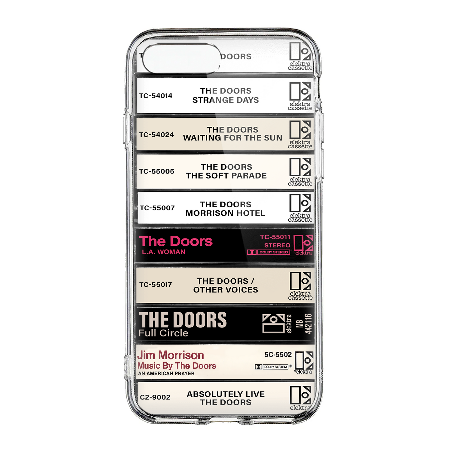 The Doors Albums Cassette Collection Retro Phone Case
