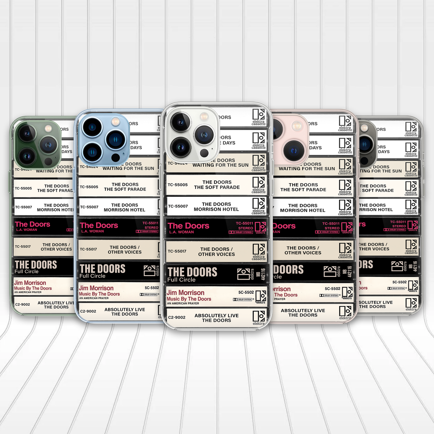 The Doors Albums Cassette Collection Retro Phone Case
