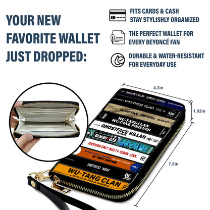 Wu-tang Clan Albums Cassette Vintage Leather Long Wallet
