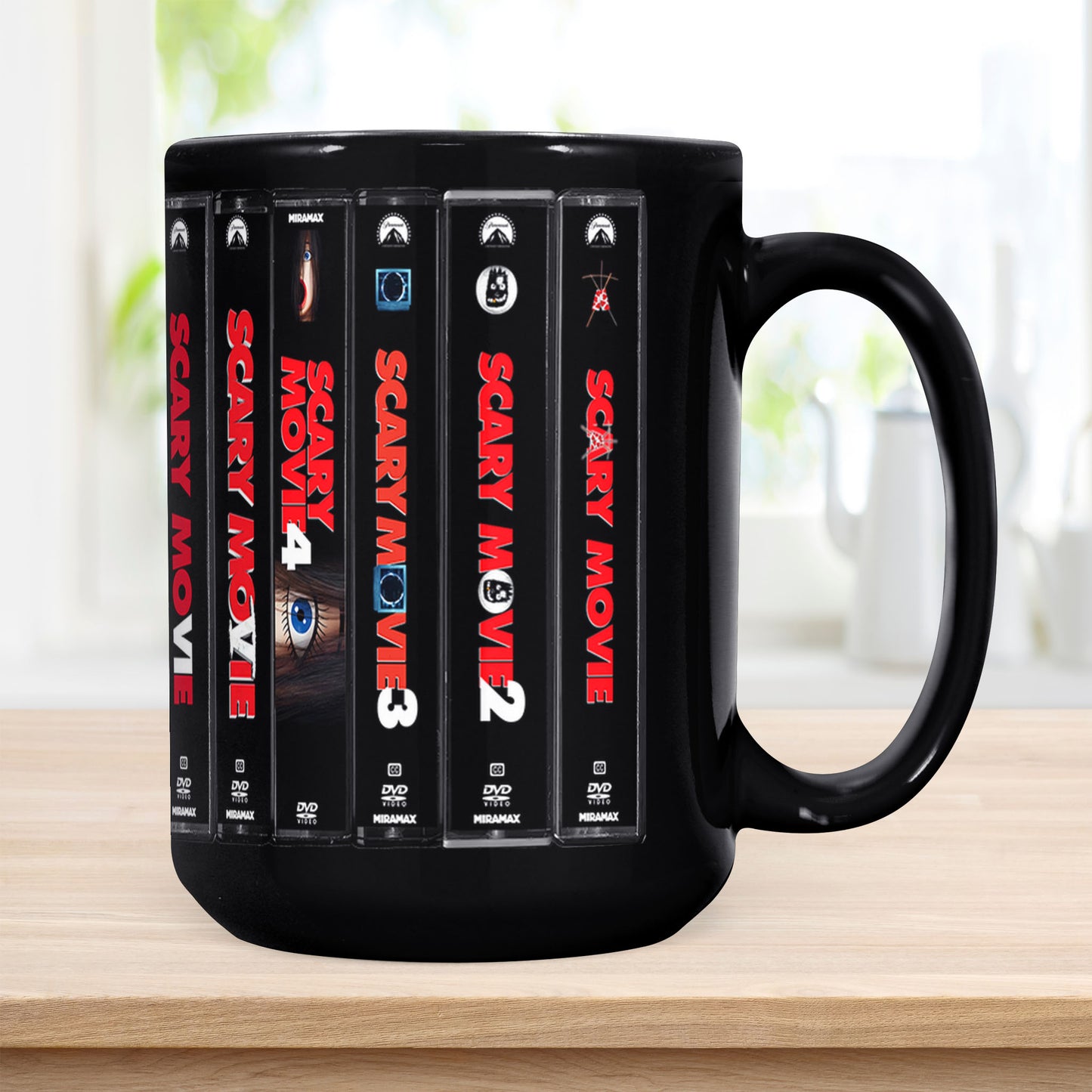 Scary Movie DVD Movies Collection Retro Black Mug