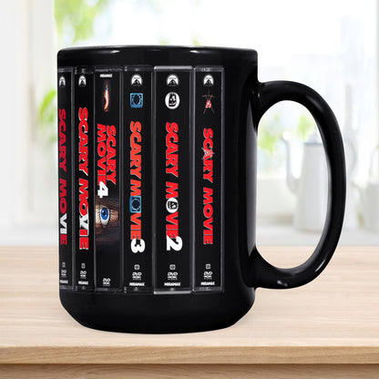 Scary Movie DVD Movies Collection Retro Black Mug