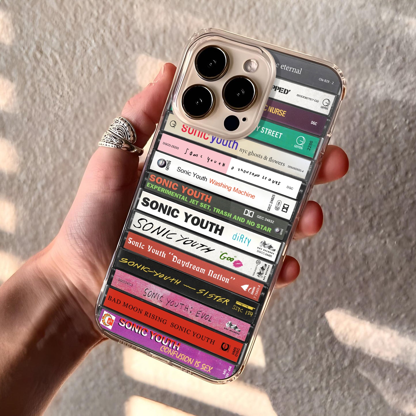 Sonic Youth Albums Cassette Collection Retro Phone Case