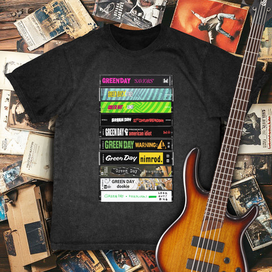 Green Day Albums Cassette Retro Collection Premium Unisex T-Shirt