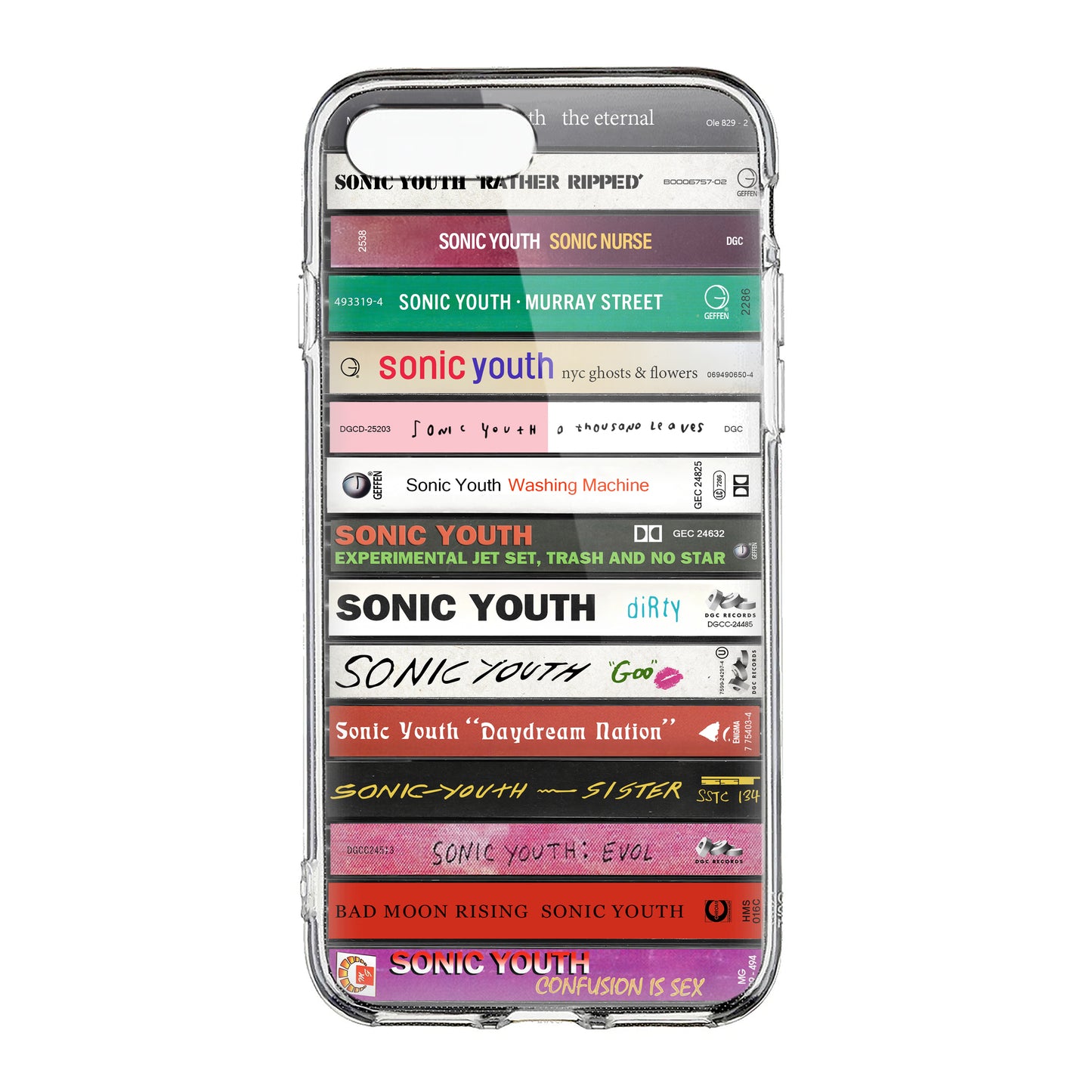 Sonic Youth Albums Cassette Collection Retro Phone Case