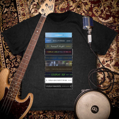 Coldplay Albums Cassette Retro Collection Premium Unisex T-Shirt