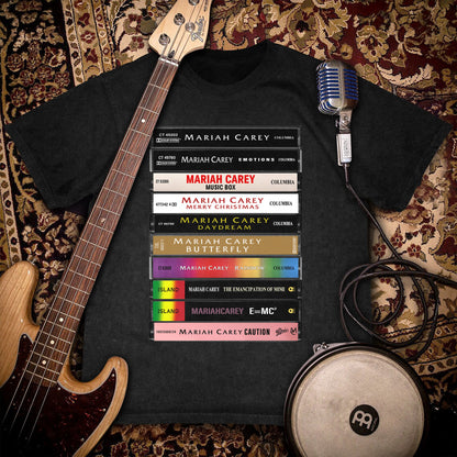 Mariah Carey Albums Cassette Retro Collection Premium Unisex T-Shirt