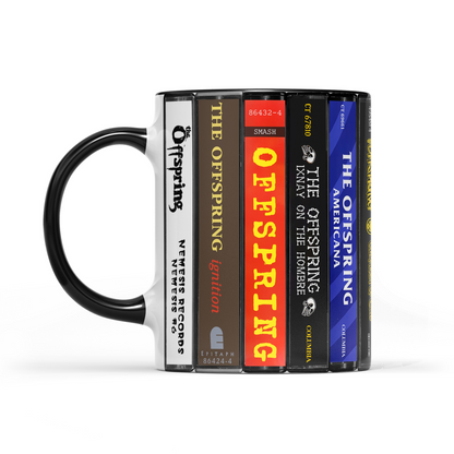 The Offspring Albums Cassette Collection Retro Accent Mug