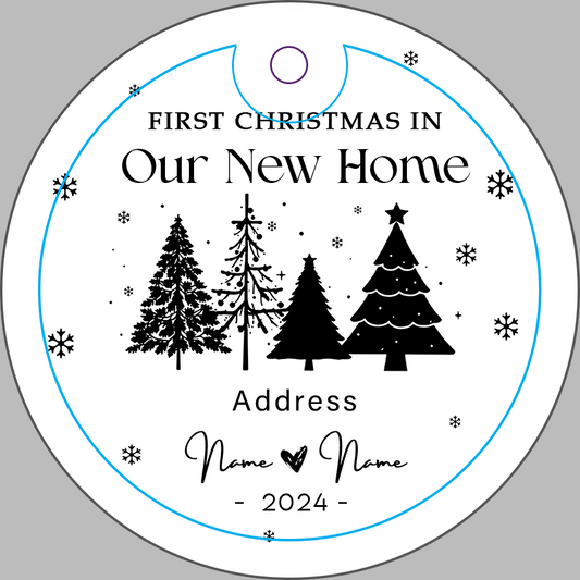 ornament!ceramic!round!personalized-our-new-house