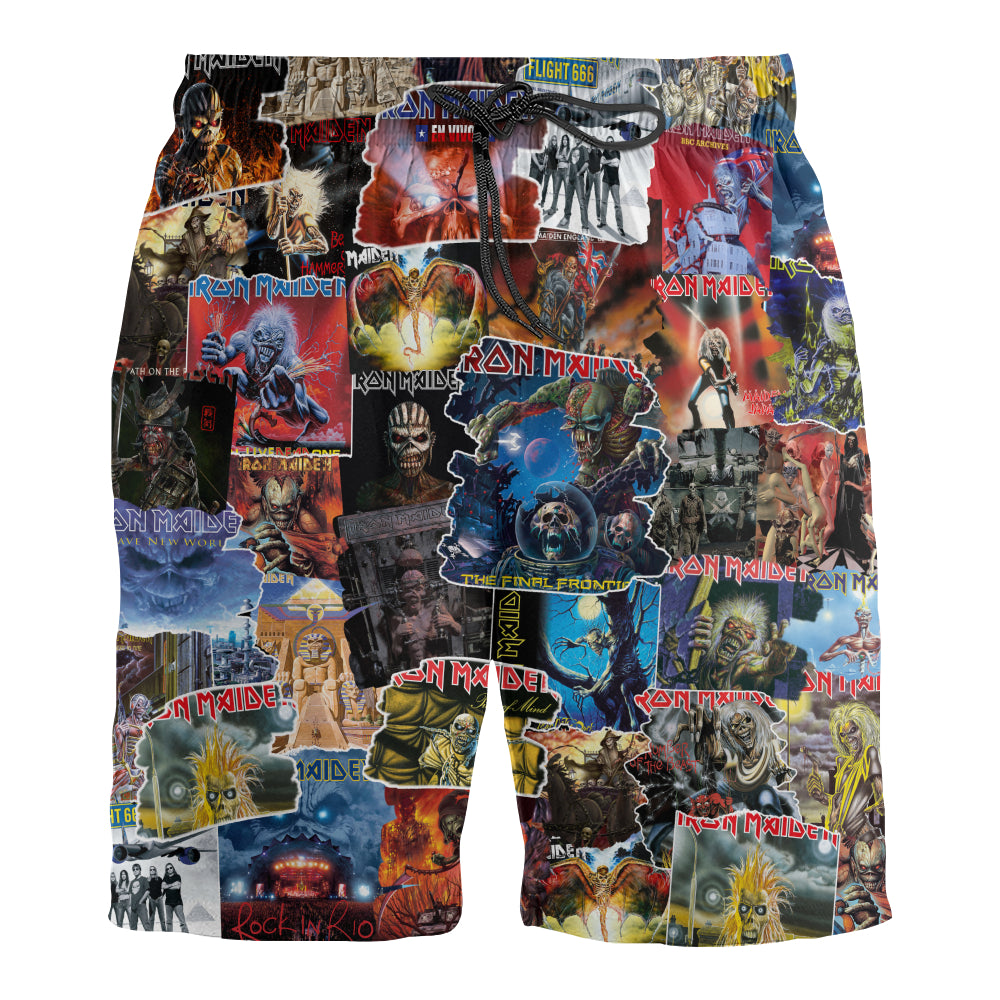 IM Albums Covers Collage Unisex Hawaiian Shorts