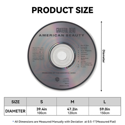 Grateful Dead – American Beauty Album Music CD Round Rug
