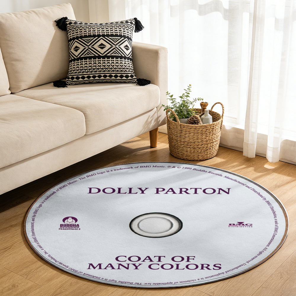 Coat of Many Colors - Dolly Parton Album Music CD Round Rug