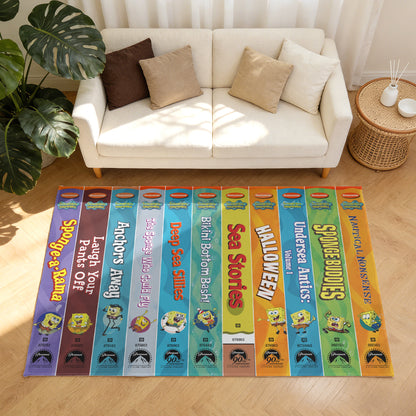 VHS Tape SpongeBob SquarePants Series Movies Indoor Rug