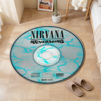 Nirvana - Nevermind Album Music CD Round Rug