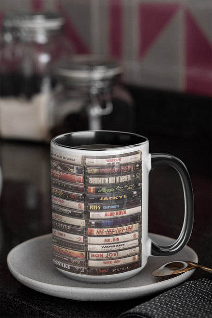 Heavy Metal Kings Classic Tapes Rock Accent Coffee Mugs