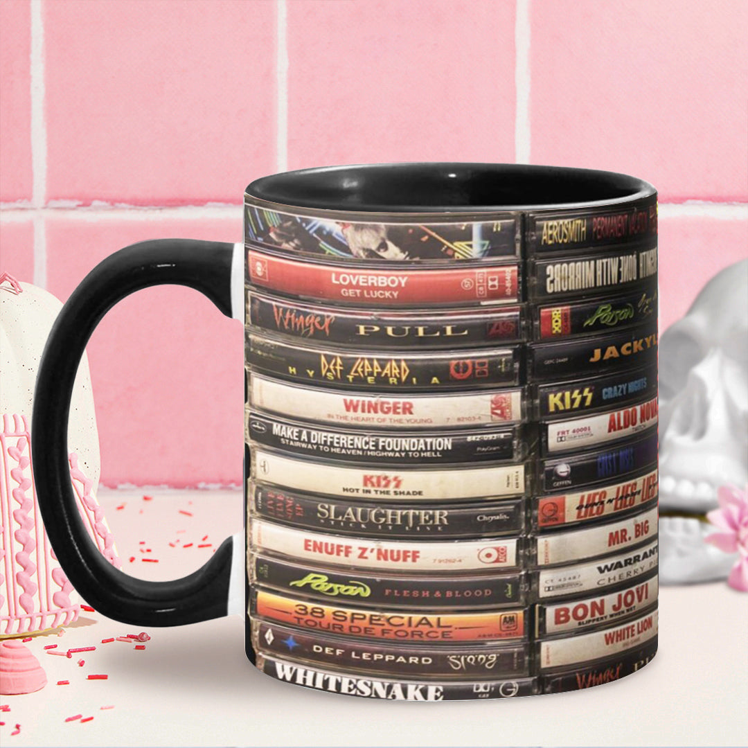 Heavy Metal Kings Classic Tapes Rock Accent Coffee Mugs